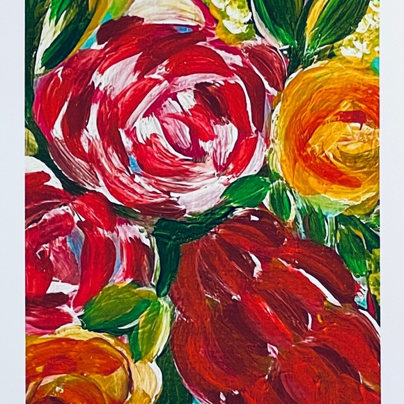 Set of 8 floral paintings - Picture 3 of 8